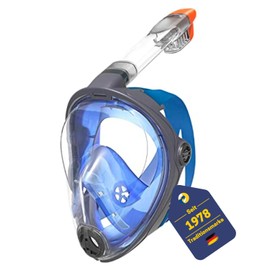 Best Sporting Adult Snorkel Mask, Diving Goggles with Snorkel & Parnorama Disc, Durable Diving Mask Adult with Dry Top, Diving Mask, Full Face Mask, Snorkeling Mask