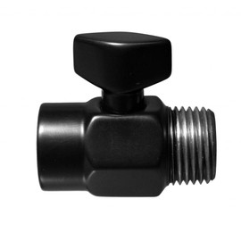 Westbrass 1/2" Shower Arm Volume Control Trickle Valve, Matte Black, R309-62