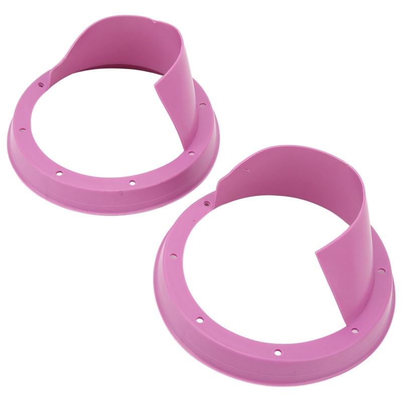6.5in 2 Pcs Purple Car Speaker Baffle Kits Silicone Horn