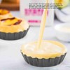 6Pcs 3in Quiche Pan Food Grade Prevents Sticking Carbon Steel