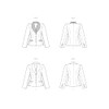 Vogue Ladies Sewing Pattern Set Semi Fitted Lined Jacket Design
