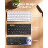 Samsers Samsers Full-Size Foldable Bluetooth Keyboard, KF08S Wireless Folding Keyboard