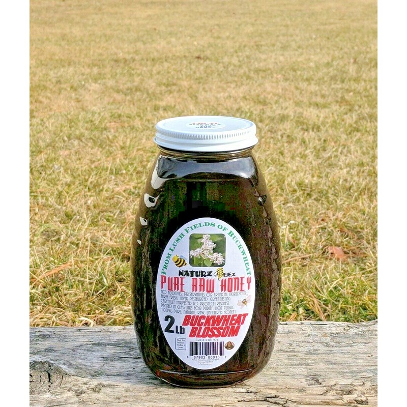 Naturz Beez RAW HONEY BUCKWHEAT BLOSSOM HONEY 2LB 908g 100%