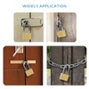 Lock Heavy Duty Brass Padlock with Keys Waterproof for Locker,