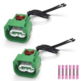 Pecafeitas 68064997AA Headlight Connector Wiring Harness, Compatible with Dodge Chrysler Jeep Headlight DRL Parking Light H13 9008