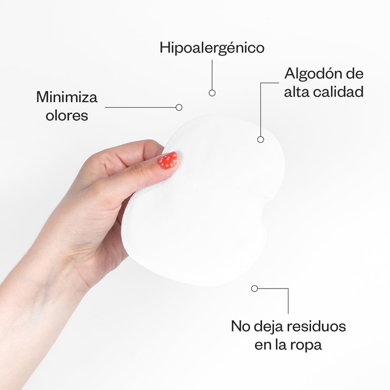 Ellaz Sweat Pads, Protectores Desechables para Axilas Anti-Sudor 5 Pares