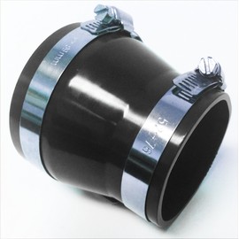 Qi Motorsports 2.5"-3" 2.75"-3" 3"-3.5" 3"-3.25" 3"-3.5" 3.25"-3.5" 63mm 70mm 76mm 85mm 89mm 101mm Reducer Coupler Connectors PVC Rubber with 2 Clamps (3" - 3.5", Black)