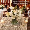 6 Pack Square Glass Vases for Centerpieces 4" x 4"