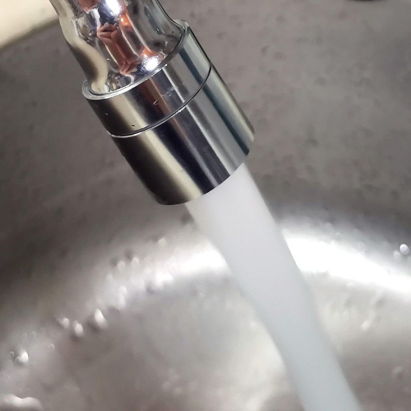 Flexible Tap Extension 14 cm, Tap Attachment with 2 Modes,