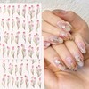 Floral Nail Art Stickers 2 Sheets Self Adhesive Tulip Design