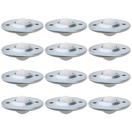 VGOL 12PCS Ball Transfers Bearing Carbon Steel Nylon Ball Rotation Caster Diameter 45mm Hole Spacing 31mm for Transmission 10-12kg Furniture/Appliances/Luggage