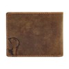Lemasi Genuine Leather Wallet for Men, Natural Hunter Leather with
