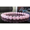 RAYON Rose Quartz bead bracelet MEN Stretch 8mm Round 8