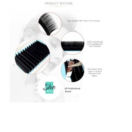 Sheroz Russian Volume Lashes Mink Individual Eyelash Extension (Curl C - 0.05-15mm)