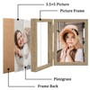 ORIVAN 3.5x5 Double Picture Frames Hinged Folding Photo Frames Vertical