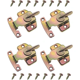 FDXGYH 4 Pack Dining Table Lock Heavy Duty Align-N-Lock Table Locks Leaf Buckle Connector with Screws for Extension Tables/Computer Workstations and Conference [Color zinc]