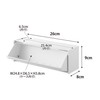 Yamazaki 8462 Magnetic Cutlery Case, White, Main Unit: W 10.2