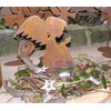 Rostikal Praying Rust Decorative Angel 30 cm Metal Decorative Figure