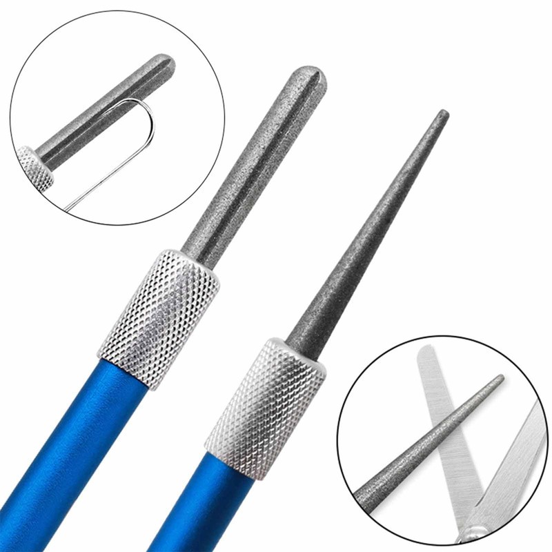 FYHJNC Glass and Crystal Saver File, Diamond Sharpener, Blue