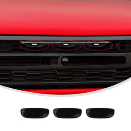 Linskip Grille Light Covers Compatible With Bronco Raptor 2021+, Front Grille Lamp Guard Trim Bezels Decoration Accessories for Bronco Raptor Exterior Accessories(smoke dark)
