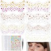 WADY Glitter Freckles, 15 Pcs Styles Glitter Freckles Face Tattoo,