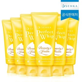 Senka Perfect Whip Vitamin C Poreless Glow 100g x 6 / 센카 퍼펙트 휩 비타민C 포어리스 글로우 100g 6개
