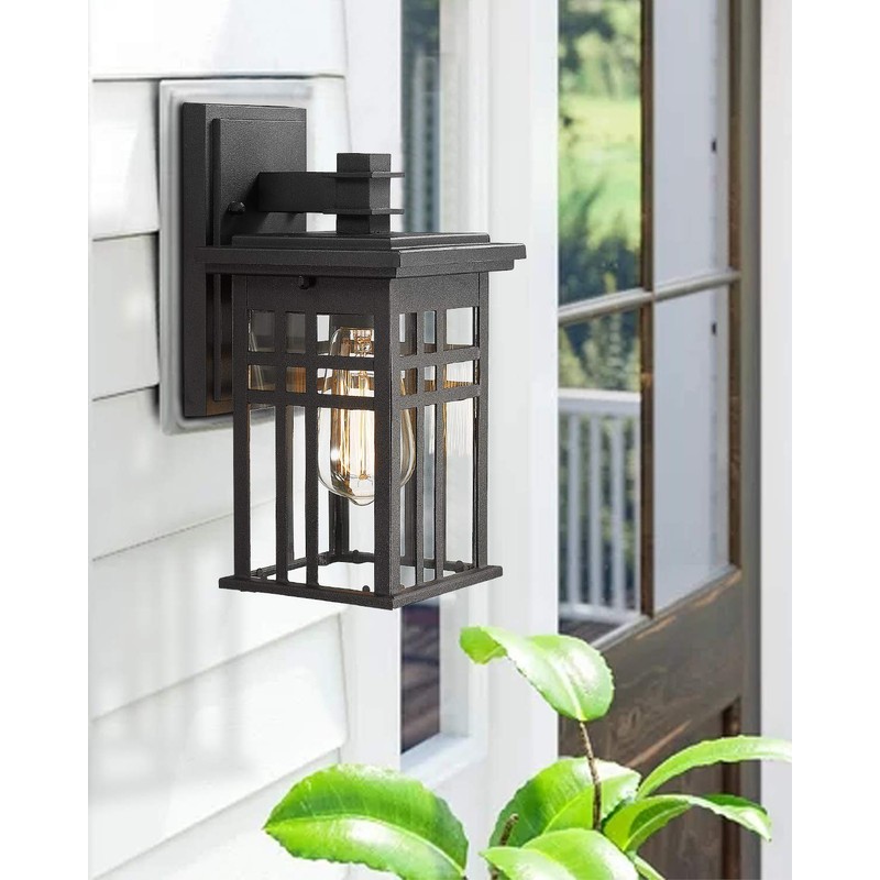 Zeyu 2 Pack Outdoor Wall Sconce, Exterior Wall Mount Light