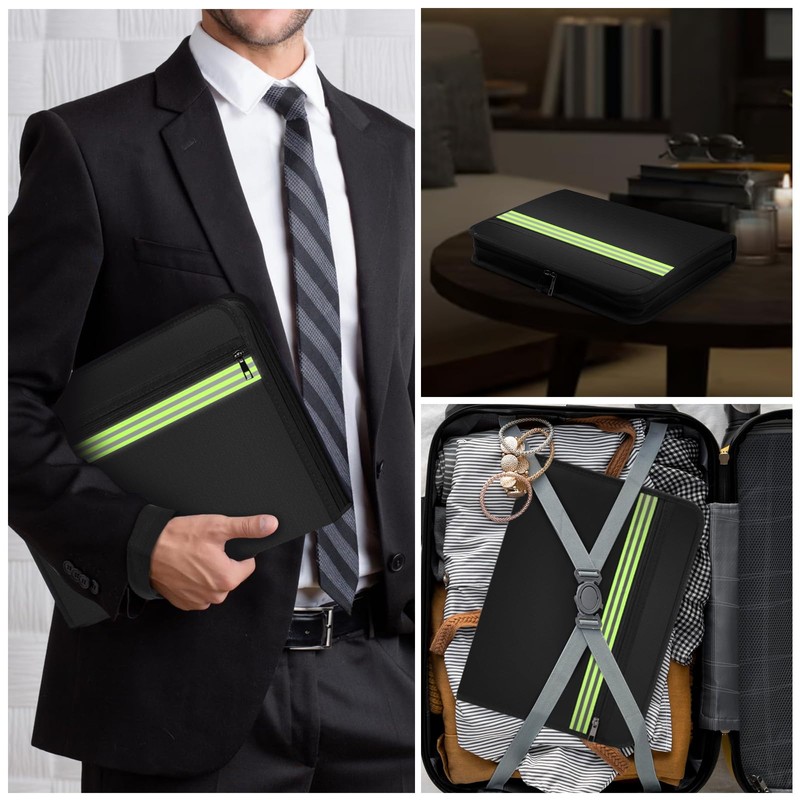 Fireproof Document Organiser - 24 Pockets Expanding File Folder with