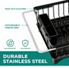HANLE Small Dish Drying Rack in Sink, Expandable Stainless Steel