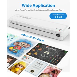 Laminator Machine, Sweleke A3 Laminating Machine with 10 Laminating Sheets, 11x 17 Thermal Lamination Machine for Home, 13 Inch Laminator Machine Hot and Cold for School Office Use