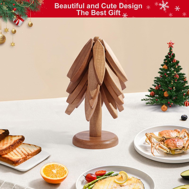 Trivets for Hot Dishes, Tree Trivet Set, Trivets for Hot