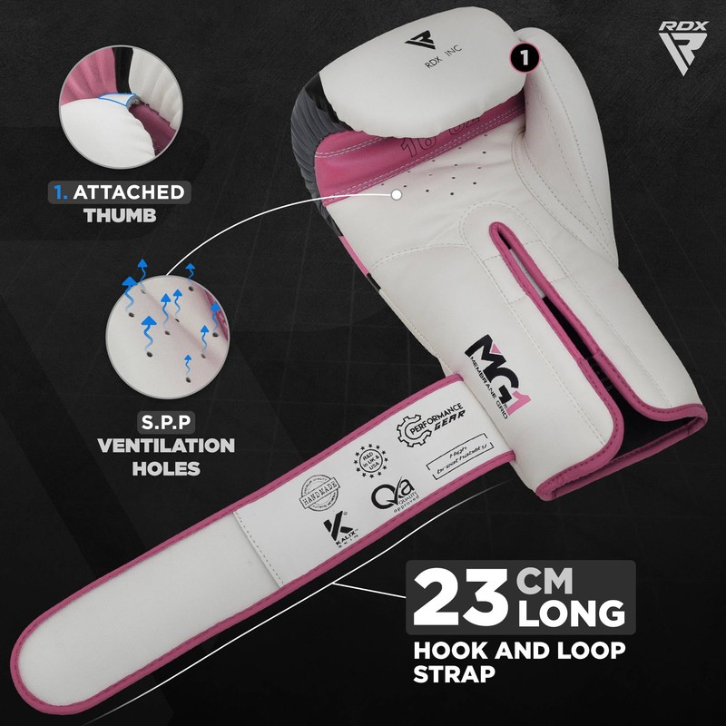 RDX Boxing Gloves Muay Thai Punching Bag Training Sparring Kickboxing