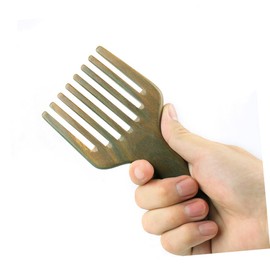 SAFIGLE Sandalwood Wide Tooth Hair Comb for All Hair Types Static Oil Comb for Men and Women Comfortable Scalp Friendly Design Durable Material