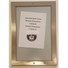 Elevator Certificate Frame 5 .63 x 8.63 Stainless Steel