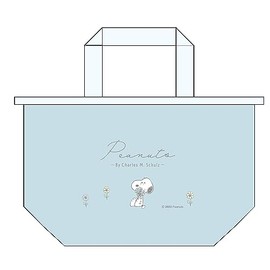 OSK TB-14 Peanuts Everyday Snoopy Lunch Bag, Blue, Cold Insulation, Gusset, Aluminum, Tote Bag, Accessory, Cute, Stylish, Unisex, For Adults, Children, Students