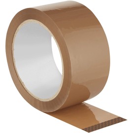 YUNJU 1 Pack Brown Packaging Tape, 48mm x 66m Tape for Parcels and Boxes Great for Long Term Storage Strong, Thick and Secure Sticky Seal for Cardboard Boxes