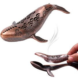 Doyime Incense Burner, Whale Incense Burner, Fish Incense Stand, Feng Shui Fish Statue, Incense Dish, Incense Stick, Incense Stand, Feng Shui Animal Figurine, Easy to Use, No Spilling of Incense Ash,