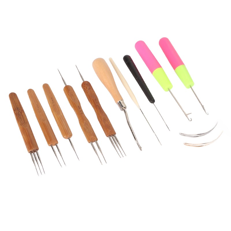 12pcs Dreadlocks Tool Set Dreadlocks Crochet Hook Hair Locking Tool