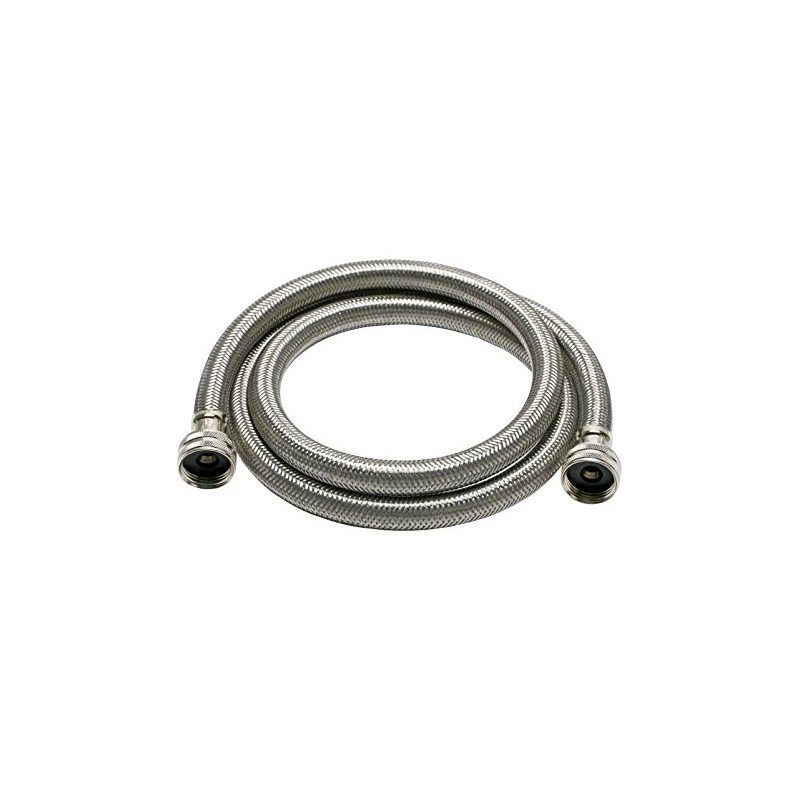 Fluidmaster B9WM48HE High Efficiency Washing Machine Connector, Braided Stainless Steel