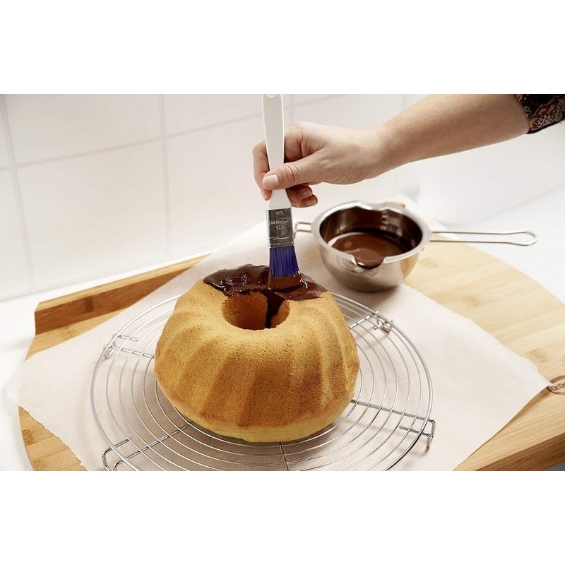 Dr.Oetker Basting Brush Classic with Teflon 35mm in White-Blue, 3.5