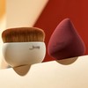 Jessup Makeup Brush Foundation Brush with Makeup Sponge 1pc Kabuki