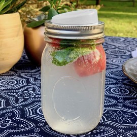 Jarware Translucent 82670 Regular Mouth Drink Lid, Set of 4