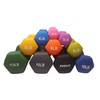 POWERT HEX Neoprene Dumbbell |Coated Colorful Hand Weights in Pair