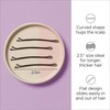 Diane 2.5” Curved Black Bobby Pins for Women, Girls, Salon,