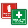 Unbranded/Generic 4" Fire Extinguisher / First Aid Kit on Board