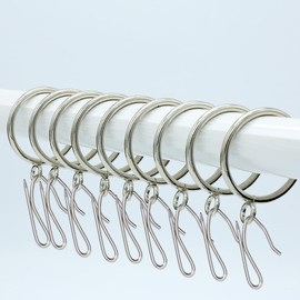 Metal Curtain Hooks, 10-Piece Heavy Duty Zinc Metal Drapery Pin Hooks – Durable Curtain Pin Hooks Perfect for Window, Door, Shower Curtains