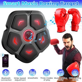 KEPEAK Music Boxing Machine, Rechargeable Boxing Equipment Wall Mount, Smart Boxing Target Workout Machine, Electronic Focus Agility Training Digital for Adults - Color: B-YYOJB
