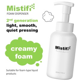 MJDFS Mistifi foaming soap dispenser pump bottle 350ml (11.8 oz) set of 2