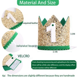 Wild One 1st Birthday Crown Hat - Party Decoration Props Gifts