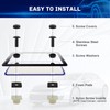 8 Sets Black License Plate Screws - Updated Rustproof Stainless